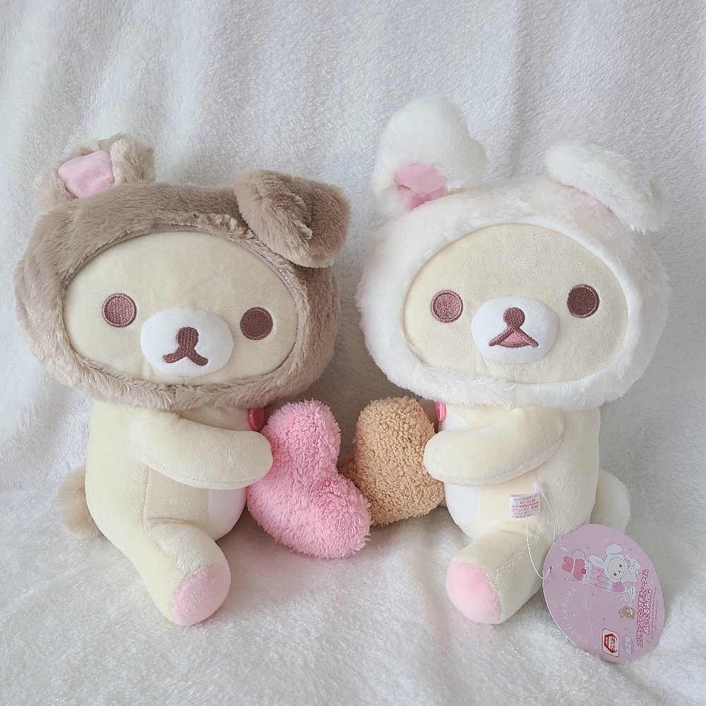 Rilakkuma - Korilakkuma and Rabbit Tea Time JB Plush (Set of Two)
